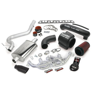 Banks Power 04-06 Jeep 4.0L Wrangler Unlimited PowerPack System - SS Single Exhaust w/ Black Tip - Main Product View