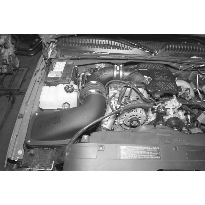 Banks Power 06-07 Chevy 6.6L LLY/LBZ Ram-Air Intake System - Dry Filter - Installation View