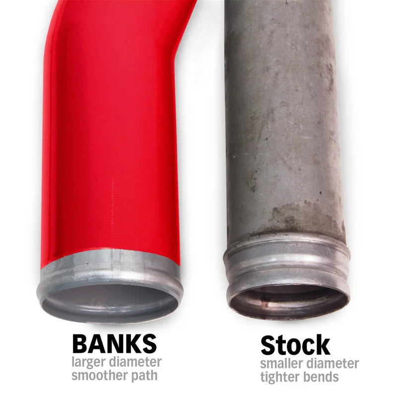 Banks Power 07-09 Ram 6.7L Diesel Boost Tube System - Driver Side - Side View