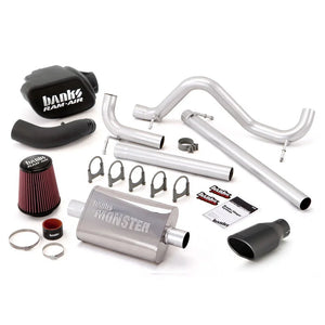 Banks Power 07-11 Jeep 3.8L Wrangler - 4dr Stinger Sys (no AutoMind) - SS Single Exh w/ Black Tip - Main Product View