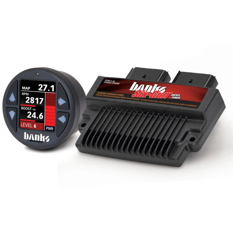 Banks Power 08-10 Ford F-250/F-350 6.4L Six-Gun Diesel Tuner w/ iDash-1.8 - Back View