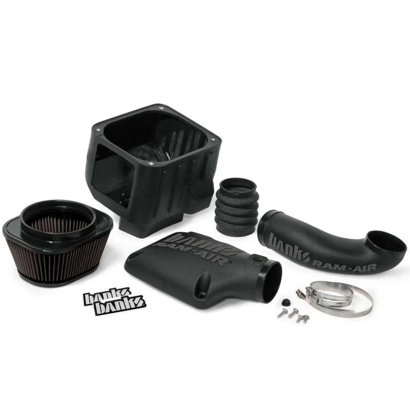Banks Power 09-12 Chev/GMC 1500 w/Elec Fan Ram-Air Intake System - Dry Filter - Side View