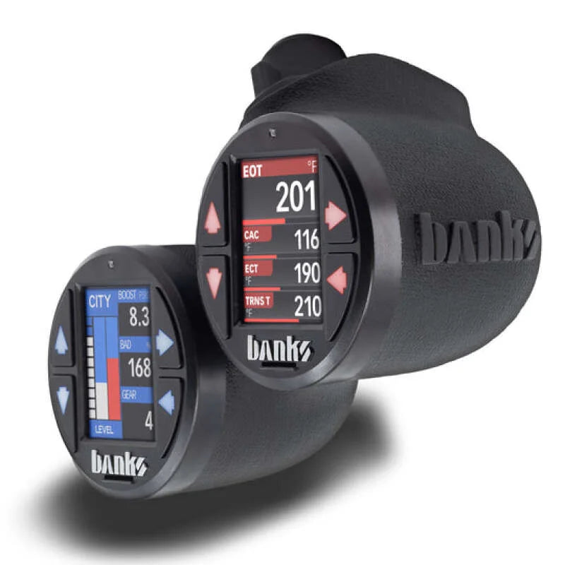 Banks Power 09-18 Dodge RAM 1500 iDash Stealth Pod Mounts - Dual Gauge - Back View