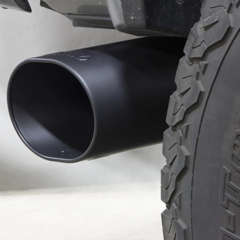 Banks Power 10-12 Ram 2500/3500 6.7L CCSB/MCSB 5in Monster Exhaust System w/ SideKick SS Black Tip - Side View
