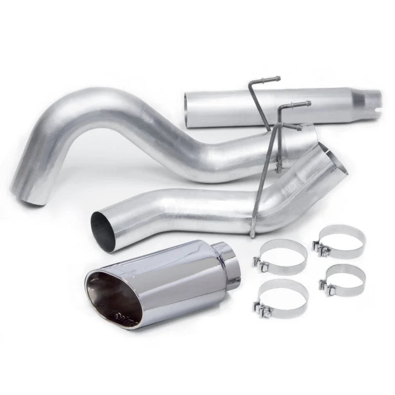 Banks Power 10-12 Ram 2500/3500 6.7L CCSB/MCSB 5in Monster Exhaust System w/ SideKick SS Chrome Tip - Side View