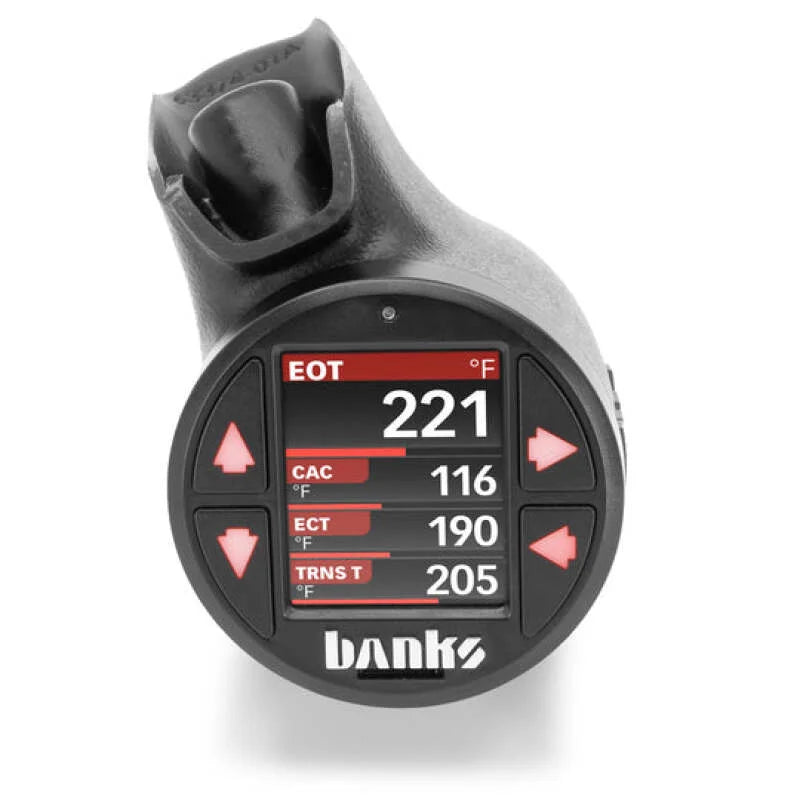 Banks Power 11-16 Ford F25/F350 Super Duty iDash Stealth Single Gauge Mount - Side View