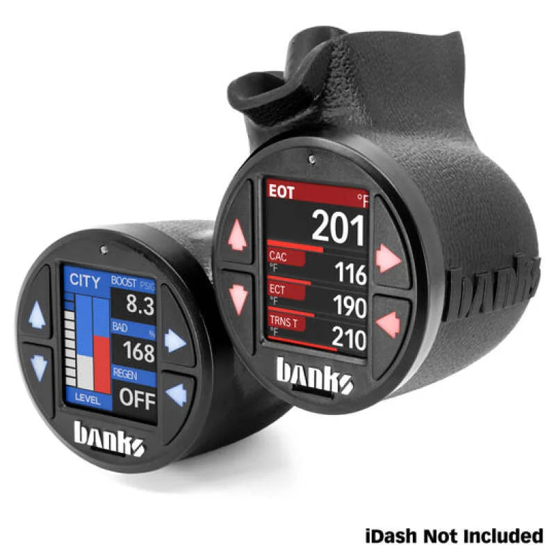 Banks Power 11-16 Ford Super Duty iDash Stealth Dual Gauge Pod Mount - Installation View
