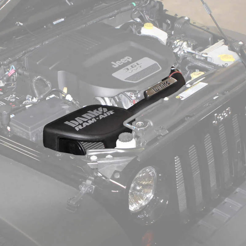 Banks Power 12-15 Jeep 3.6L Wrangler Ram-Air Intake System - Dry Filter - Back View