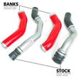 Load image into Gallery viewer, Banks Power 13-18 Dodge Ram 2500/3500 6.7L Diesel Boost Tube System Upgrade Kit - Back View