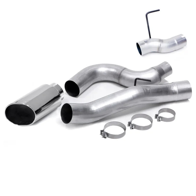 Banks Power 13-18 Dodge Ram 6.7 Mega-Cab SB 5in Monster Exhaust System - Single Exhaust w/ S/S Tip - Detail View