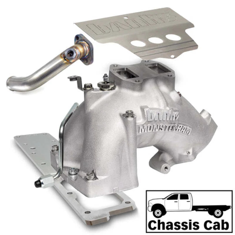 Banks Power 13-18 Ram 3500/4500/5500 6.7L Diesel Monster-Ram Intake System w/Fuel Line - Natural - Installation View
