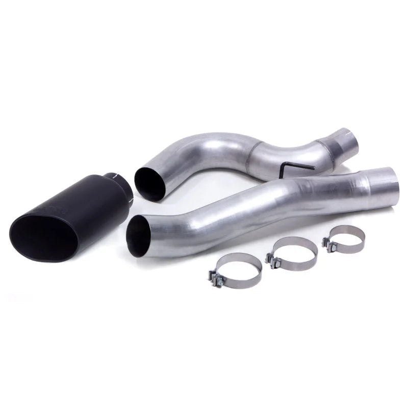 Banks Power 13-18 Ram 6.7L 5in Monster Exhaust System - Single Exhaust w/ SS Black Tip - Side View