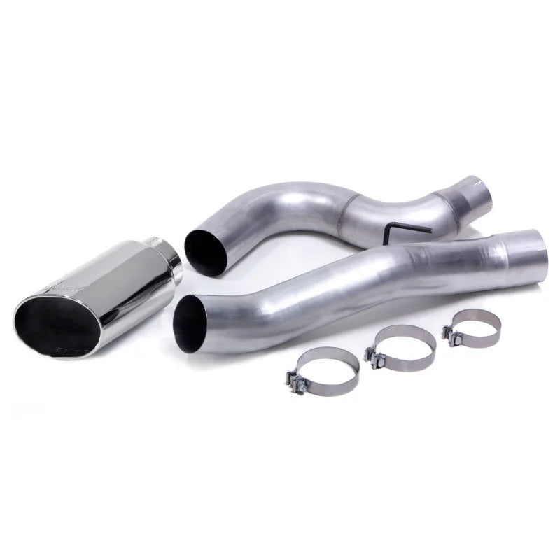 Banks Power 13-18 Ram 6.7L 5in Monster Exhaust System - Single Exhaust w/ SS Chrome Tip - Side View