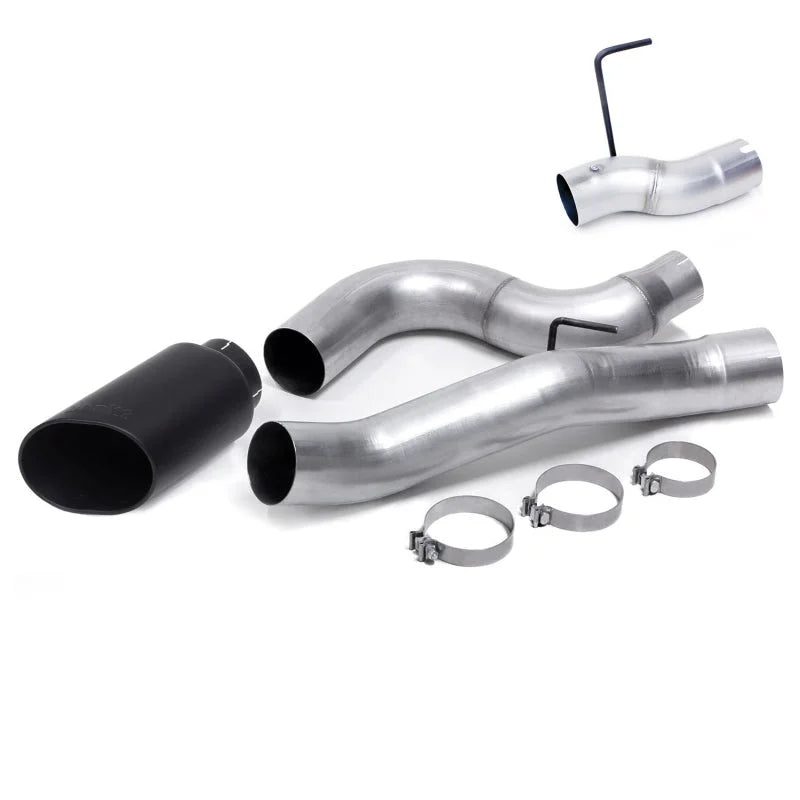 Banks Power 13-18 Ram 6.7L  Mega-Cab SB 5in Monster Exhaust System - Single Exhaust w/ SS Black Tip - Detail View