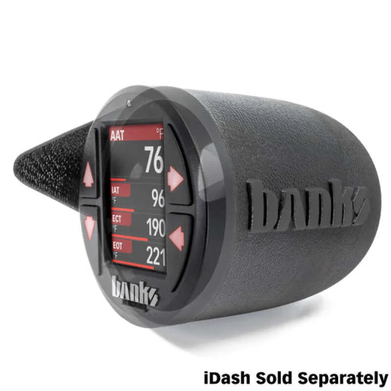 Banks Power 15-19 Chevy/GMC 2500/3500 iDash Stealth Pod Mount - Single Gauge - Installation View