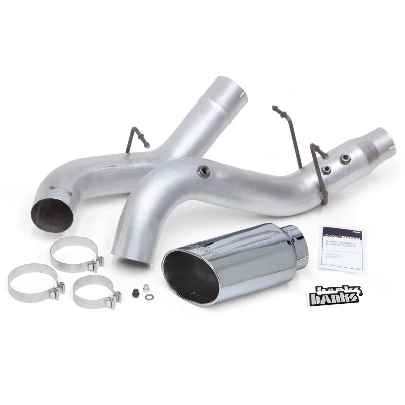 Banks Power 17-19 Chevy Duramax L5P 2500/3500 Monster Exhaust System - Side View