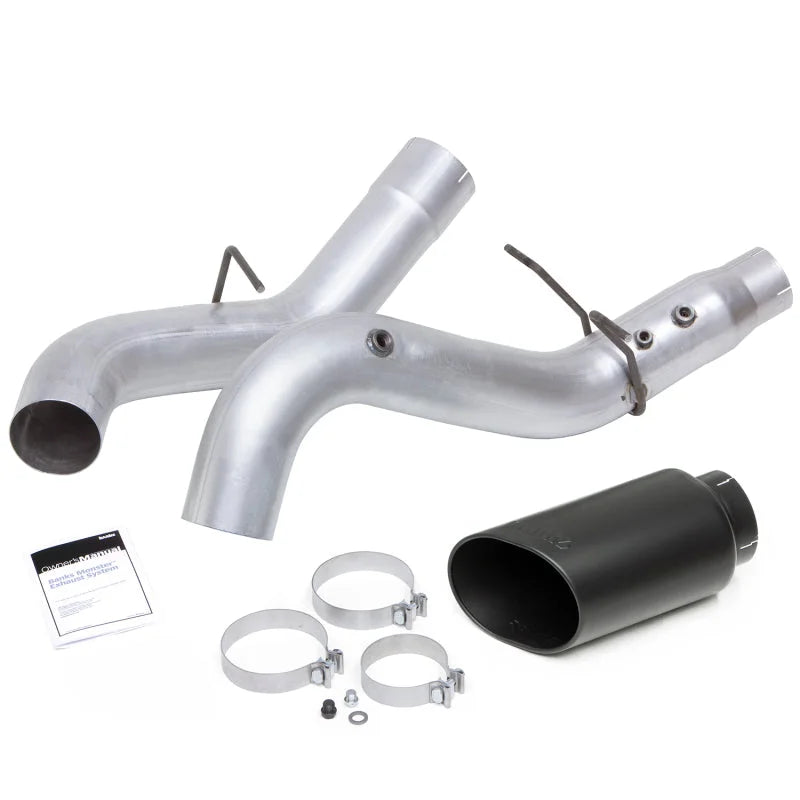 Banks Power 17-19 Chevy Duramax L5P 2500/3500 Monster Exhaust System w/ Black Tip - Additional View 5