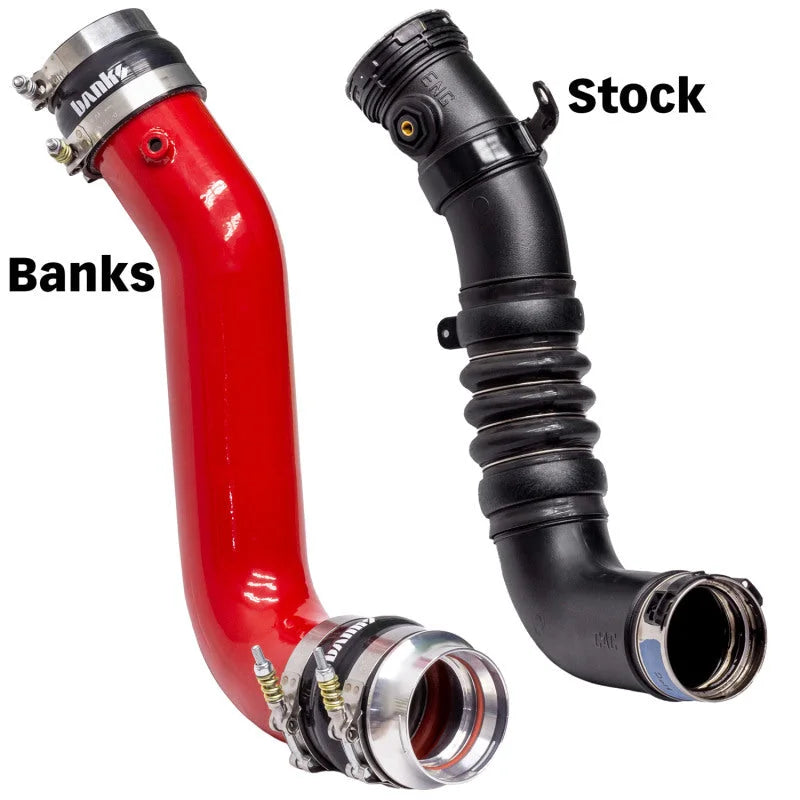 Banks Power 17-19 Chevy/GMC 2500HD/3500HD Diesel 6.6L Boost Tube Upgrade Kit - Red - Additional View 5
