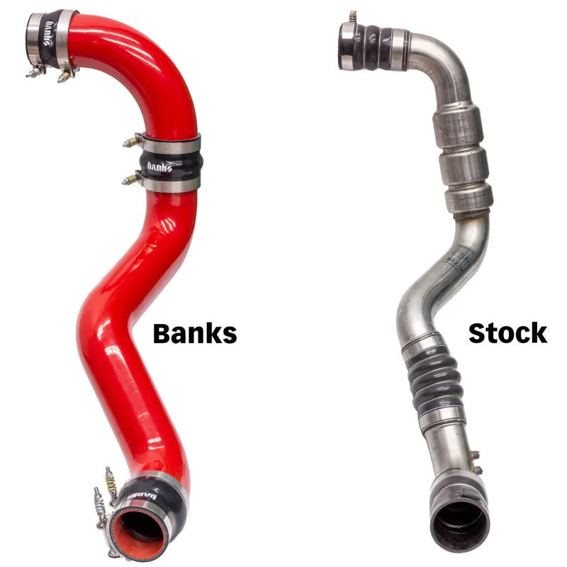 Banks Power 17-19 Chevy/GMC 2500HD/3500HD Diesel 6.6L Boost Tube Upgrade Kit - Red - Additional View 6