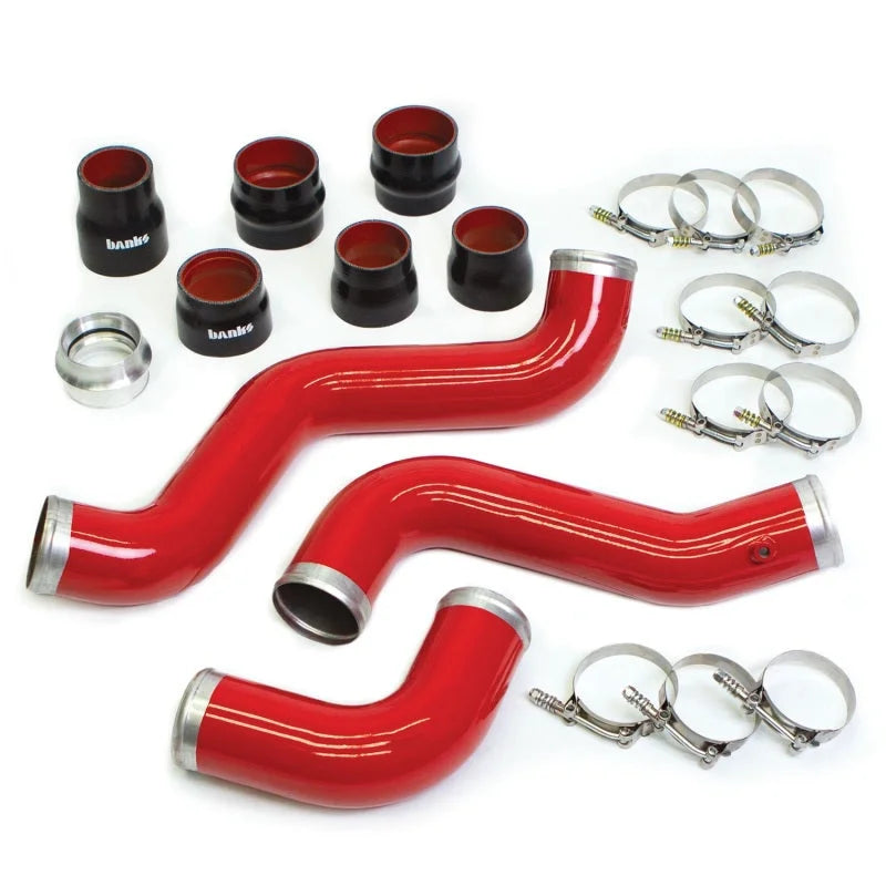 Banks Power 17-19 Chevy/GMC 2500HD/3500HD Diesel 6.6L Boost Tube Upgrade Kit - Red - Additional View 7
