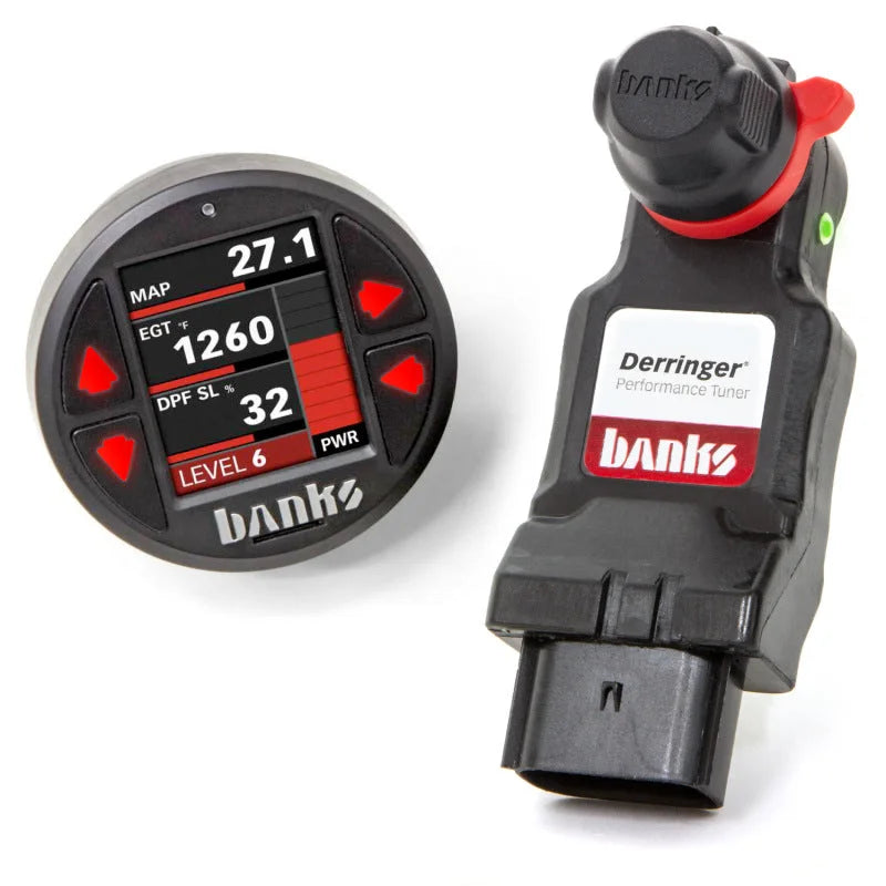 Banks Power 17-19 Ford F250/F350 6.7L Power Stroke Derringer Tuner (Gen 2) w/ Super Gauge - Main Product View