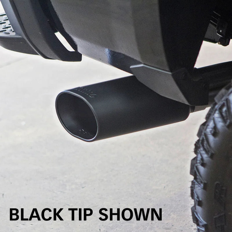 Banks Power 17+ GM Duramax L5P 2500/3500 Monster Exhaust System - SS Single Exhaust w/ Chrome Tip - Side View