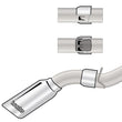 Load image into Gallery viewer, Banks Power 17+ GM Duramax L5P 2500/3500 Monster Exhaust System - SS Single Exhaust w/ Chrome Tip - Back View