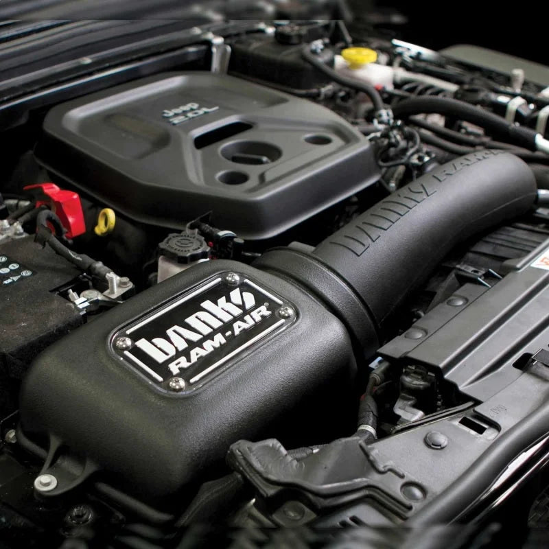Banks Power 18-21 Jeep 2.0L Turbo Wrangler (JL) Dry Filter Ram-Air Intake System - Back View