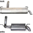 Load image into Gallery viewer, Banks Power 18-22 Jeep Wrangler 3.6L 4 Door Monster Sport Exhaust System - Back View