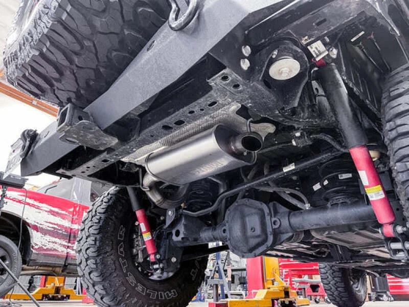Banks Power 18-23 Jeep Wrangler 3.6L Monster Exhaust System - SS Single Exhaust - Back View