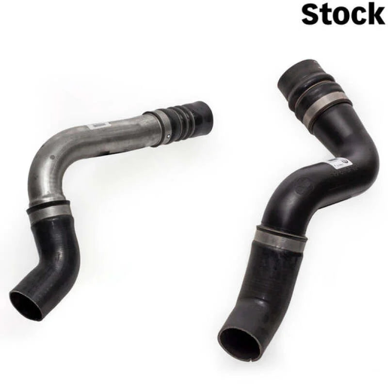 Banks Power 19-21 Ram 2500/3500 6.7L Cummins Boost Tube Upgrade Kit - Red Raw Finish - Back View