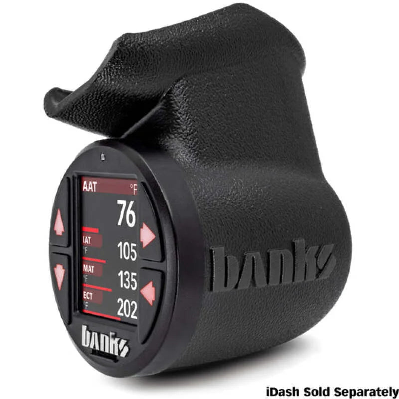 Banks Power 19-23 Dodge RAM 2500/3500 - iDash Stealth Pod Mount 52mm - Back View