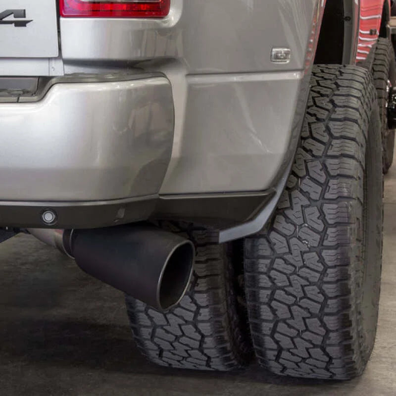 Banks Power 19-23 Dodge RAM Monster Exhaust 5.0in Single 6.7L MCSB DRW w/ SideKick Black Tip - Side View