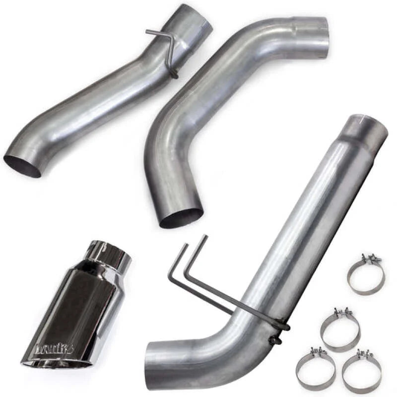 Banks Power 19-23 Dodge RAM Monster Exhaust 5.0in Single 6.7L MCSB DRW w/ SideKick S/S Chrome Tip - Installation View