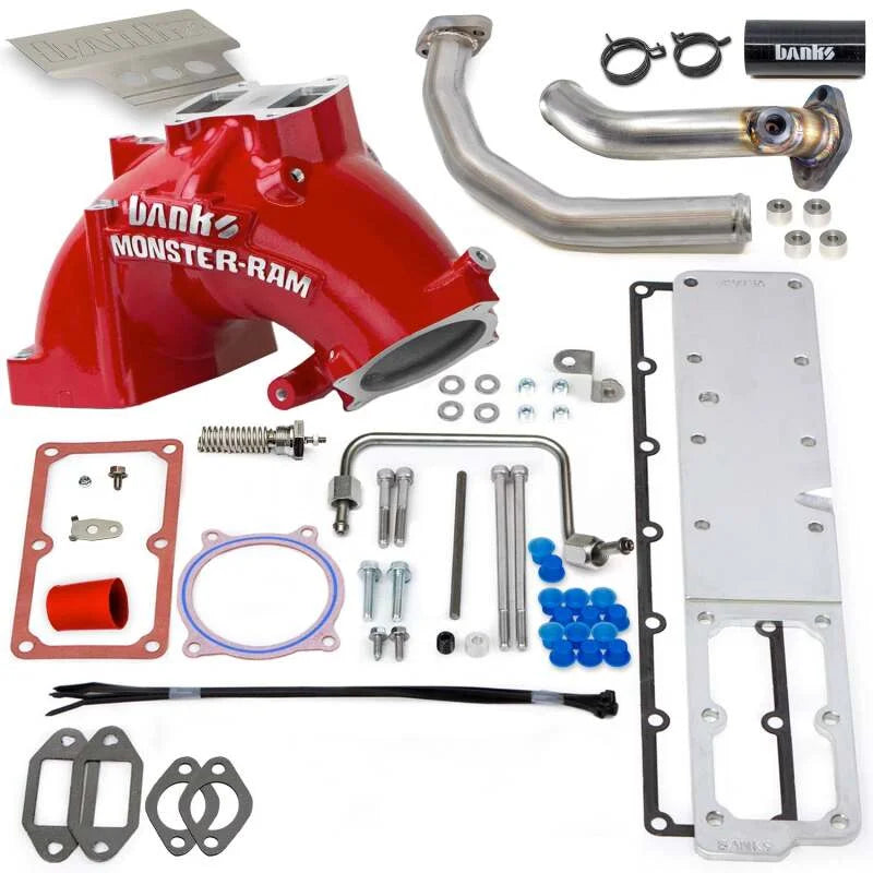 Banks Power 19-24 Ram 3500/4500/5500 6.7L Diesel Monster-Ram Intake System w/Fuel Line - Red - Additional View 5
