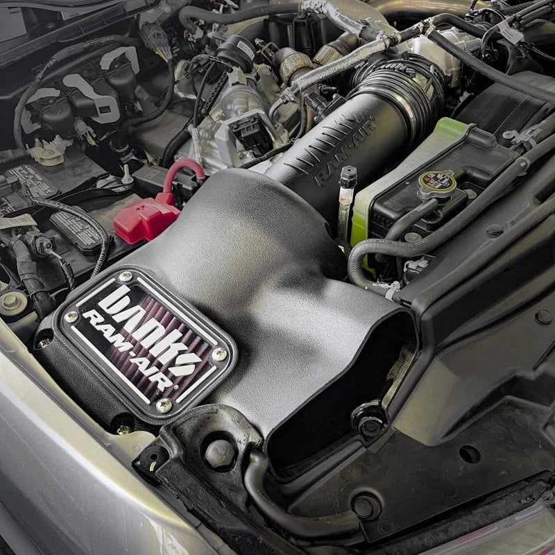 Banks Power 20-21 Ford F250/F350/F450 6.7L RAI, Ram Air Intake System - Dry Filter - Back View