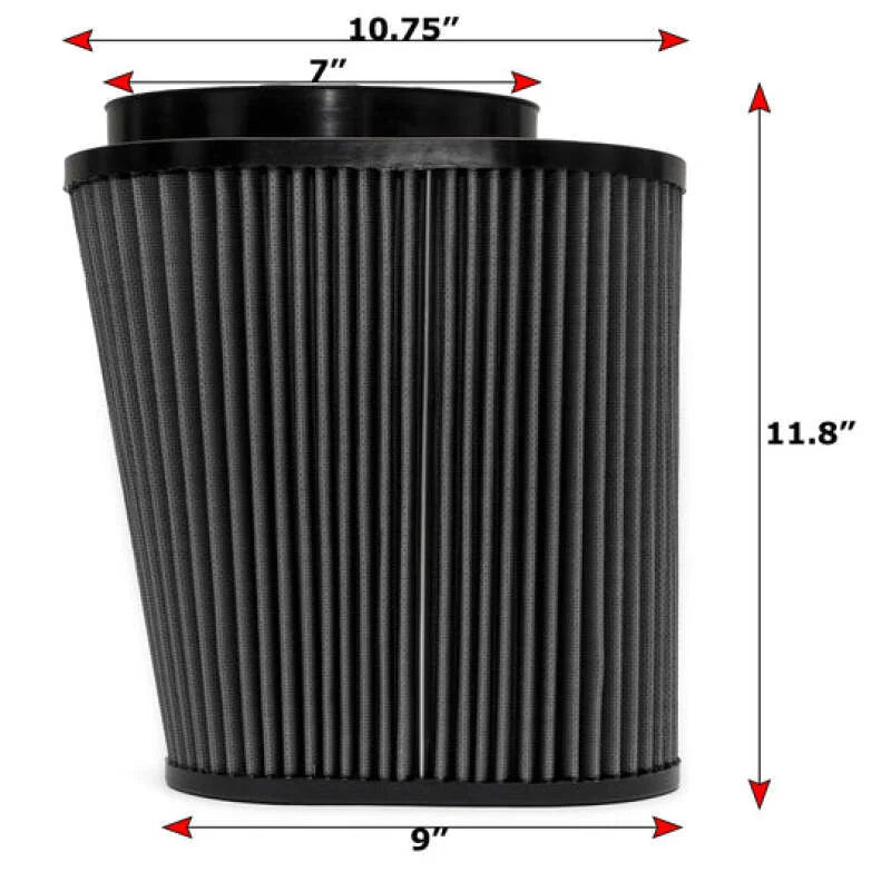 Banks Power 20-23 Ford 6.7L Air Filter Element Ram-Air System Dry Filter - Side View