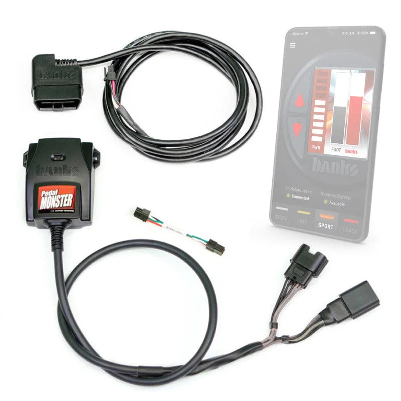 Banks Power 2006-2007 CHEVY/GMC 2500 Pedal Monster Kit(Stand-Alone)-Molex MX64-6 Way-Use w/Phone - Side View