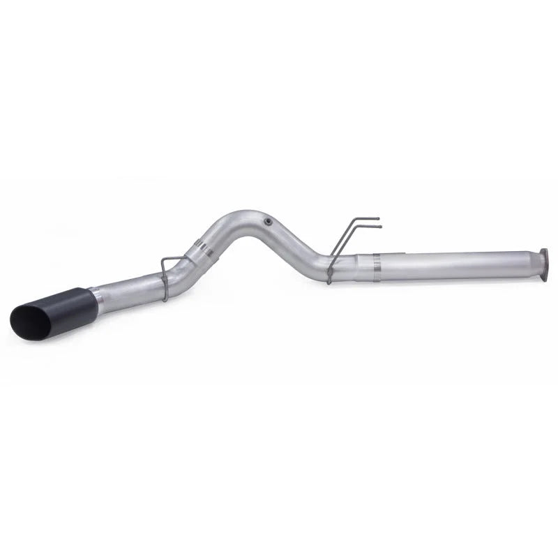 Banks Power 2017 Ford 6.7L 5in Monster Exhaust System - Single Exhaust w/ Black Tip - Side View