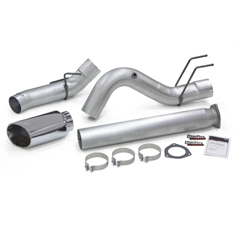 Banks Power 2017 Ford 6.7L 5in Monster Exhaust System - Single Exhaust w/ Chrome Tip - Main Product View