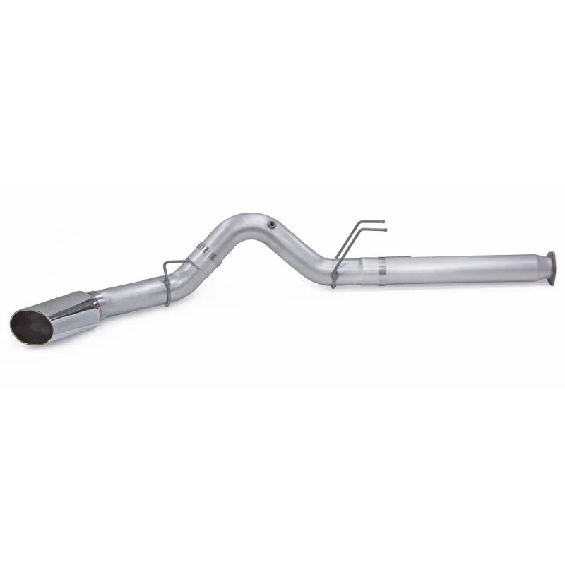 Banks Power 2017 Ford 6.7L 5in Monster Exhaust System - Single Exhaust w/ Chrome Tip - Side View