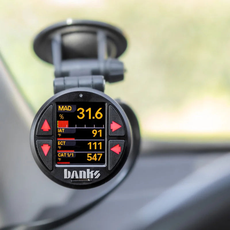 Banks Power 52mm Single Gauge Pod Kit w/ Sticky Base - Side View