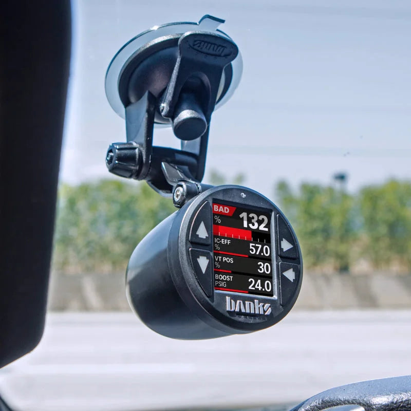 Banks Power 52mm Single Gauge Pod Kit w/ Sticky Base - Back View