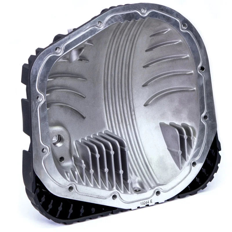 Banks Power 85-19 Ford F250/ F350 10.25in 12 Bolt Black Milled Differential Cover Kit - Installation View