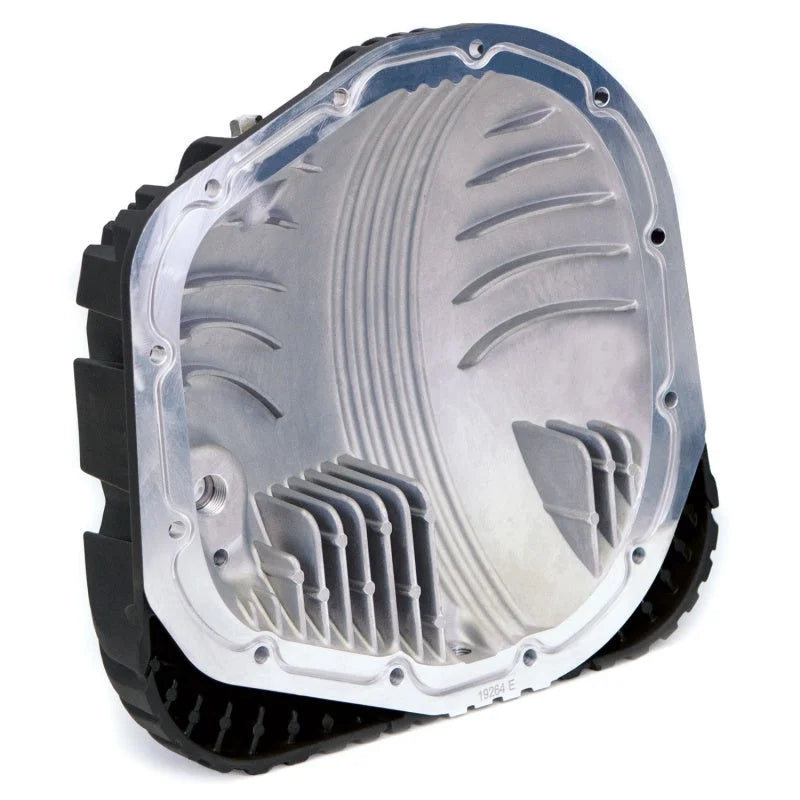 Banks Power 85-19 Ford F250/ F350 10.25in 12 Bolt Black-Ops Differential Cover Kit - Side View