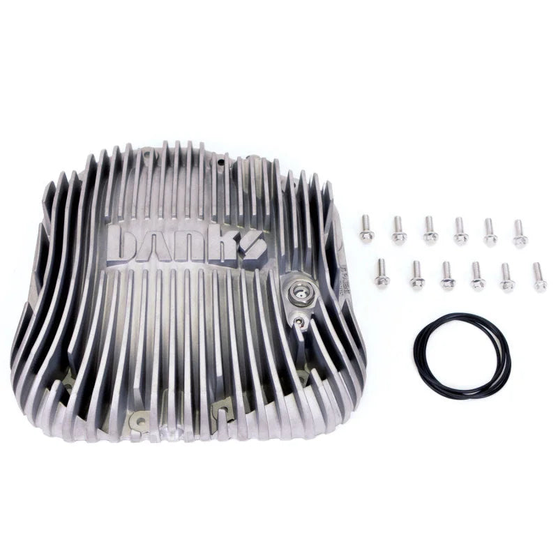 Banks Power 85-19 Ford F250/ F350 10.25in 12 Bolt Natural Differential Cover Kit - Side View