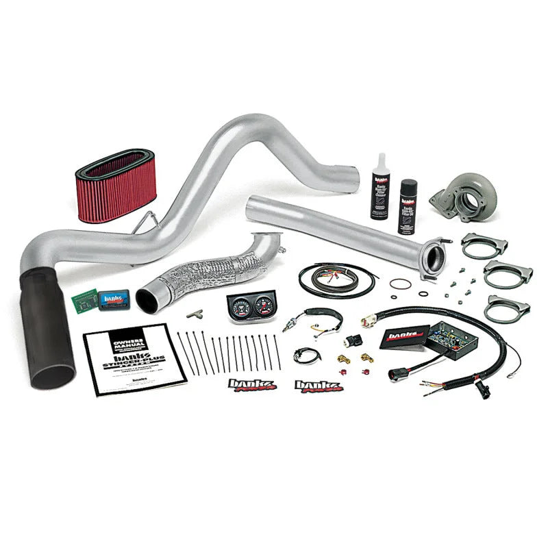 Banks Power 94-95.5 Ford 7.3L Man Stinger-Plus System - SS Single Exhaust w/ Black Tip - Main Product View