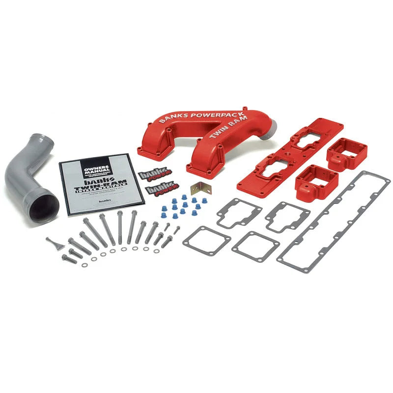 Banks Power 94-98 Dodge 5.9L Non-EGR Twin-Ram Manifold System - Side View