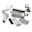 Load image into Gallery viewer, Banks Power 97-99 Jeep 2.5/4.0L Wrangler Slip Fit Cat Monster Exh Sys - SS Single Exh w/ Chrome Tip - Main Product View