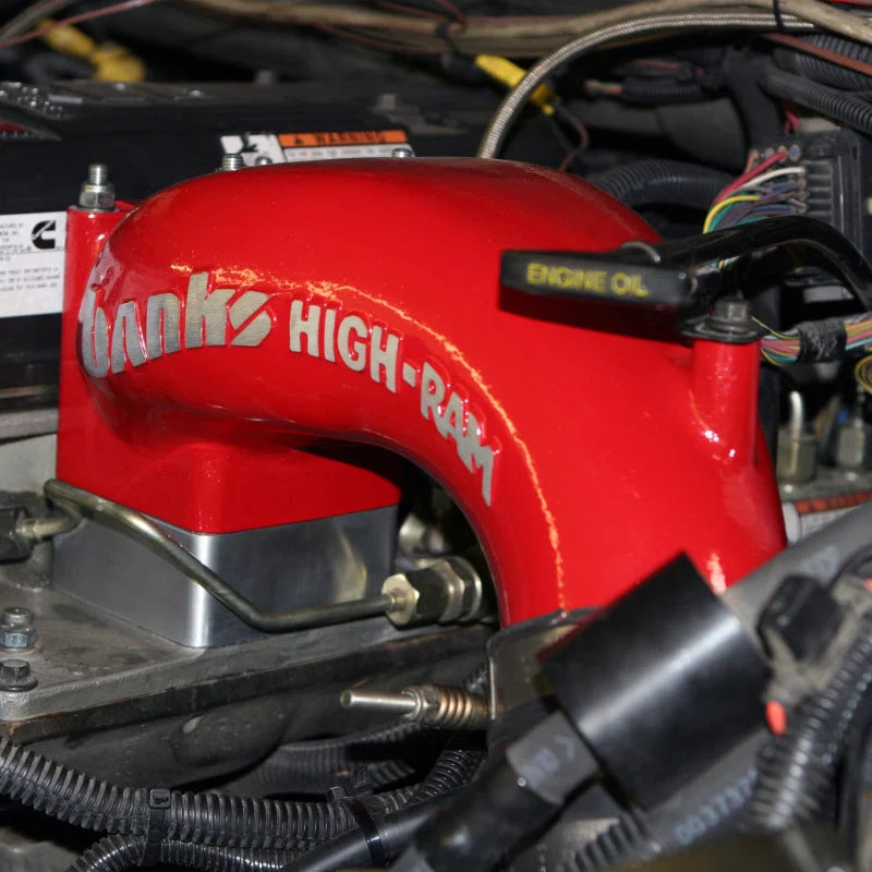 Banks Power 98-2007 Dodge 5.9L High-Flow Billet Intake Plate - Side View